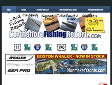 Tablet Screenshot of northshorefishingreport.com